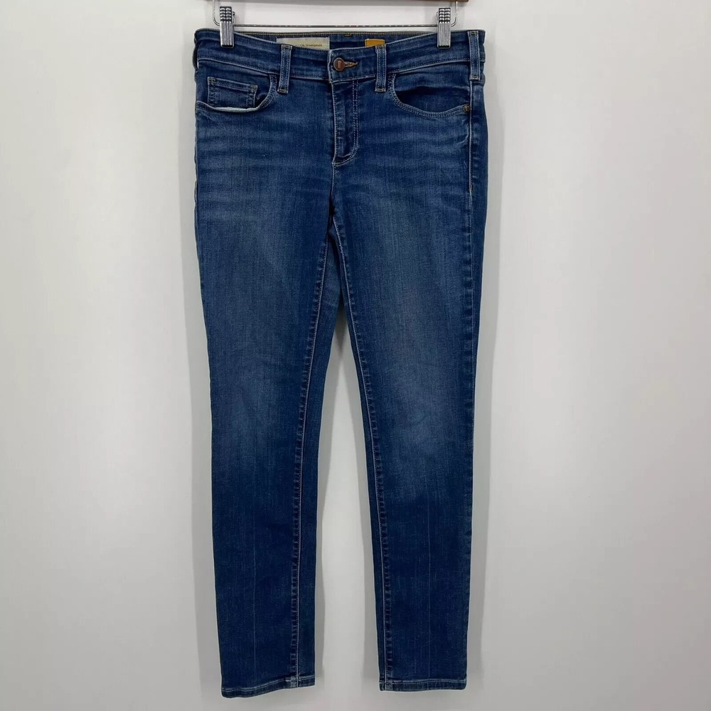 Pilcro Jeans‎ Women's Size 27 Blue Low Rise Skinny Medium Wash Cotton Blend